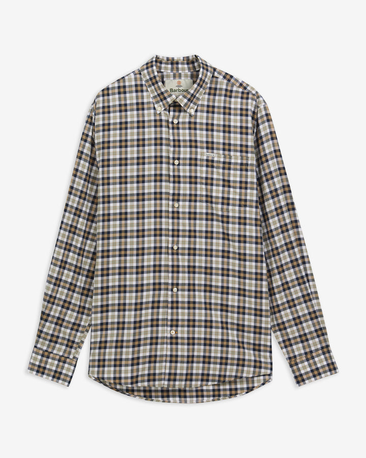 Fallowlane regular fit checked shirt / navy