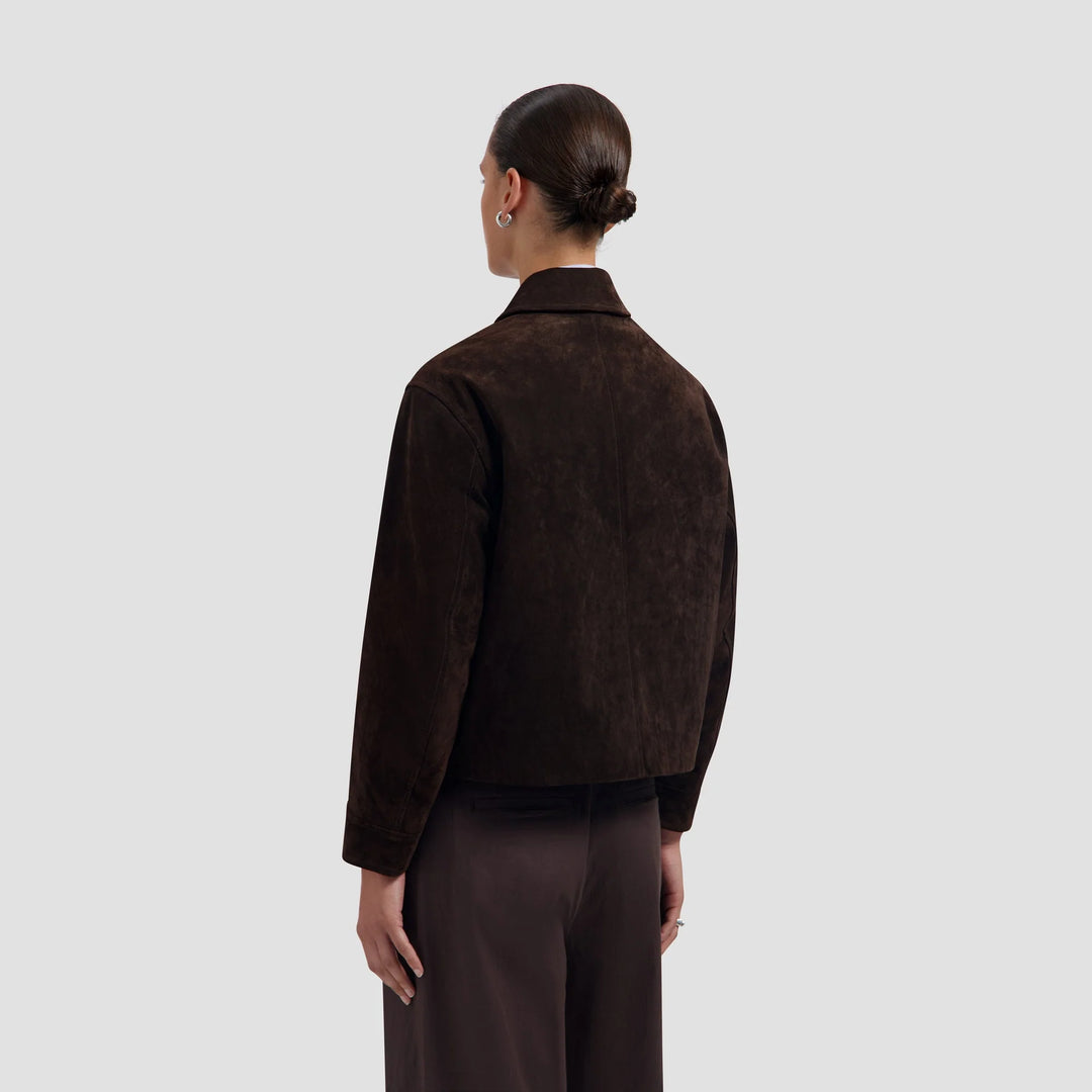 Suede Jacket - Chocolate