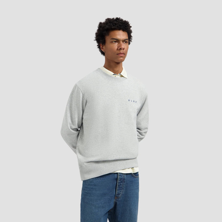 Lasso Face Crewneck - Htr Grey
