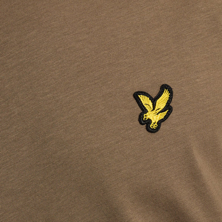 Cotton Crew Neck T-Shirt – T-shirt homme Khaki Ash