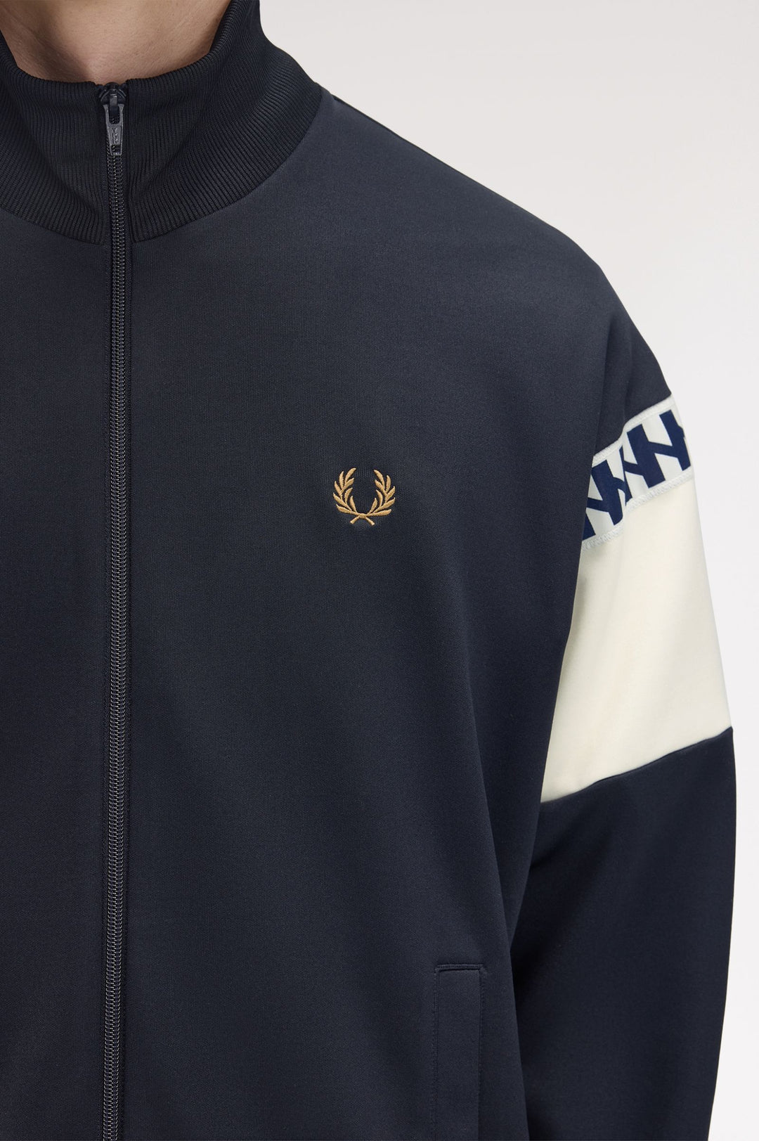 Meyba cut and sew track jacket - navy