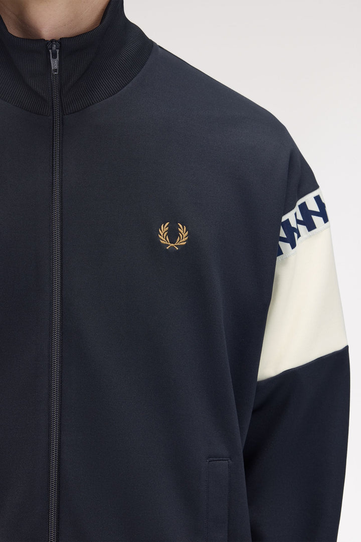 Meyba cut and sew track jacket - navy