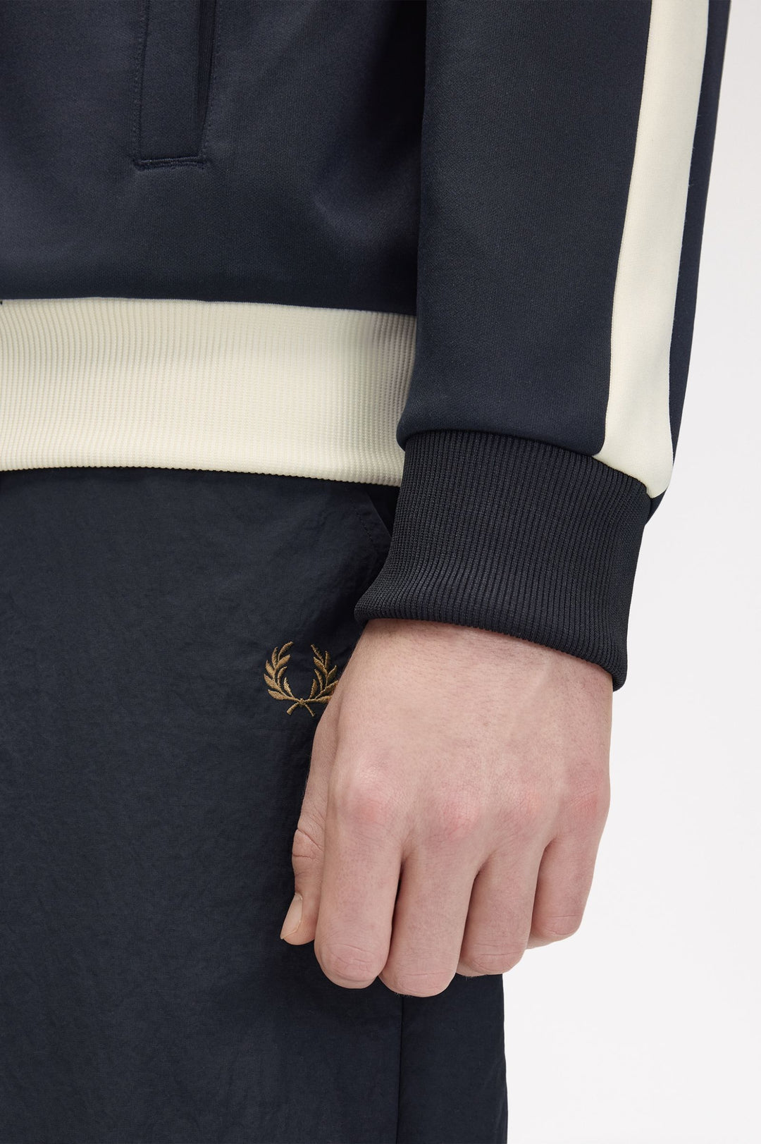 Meyba cut and sew track jacket - navy
