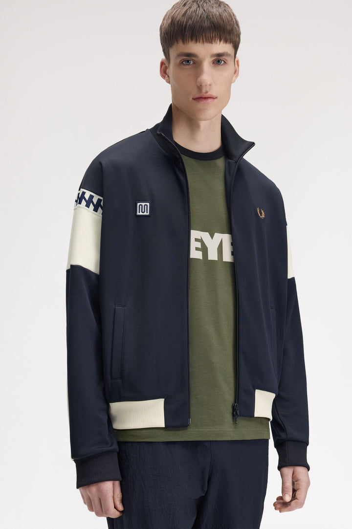 Meyba cut and sew track jacket - navy