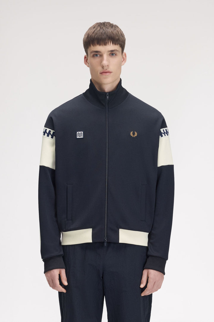 Meyba cut and sew track jacket - navy
