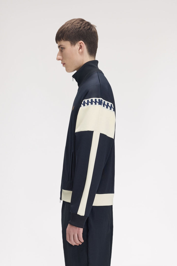 Meyba cut and sew track jacket - navy