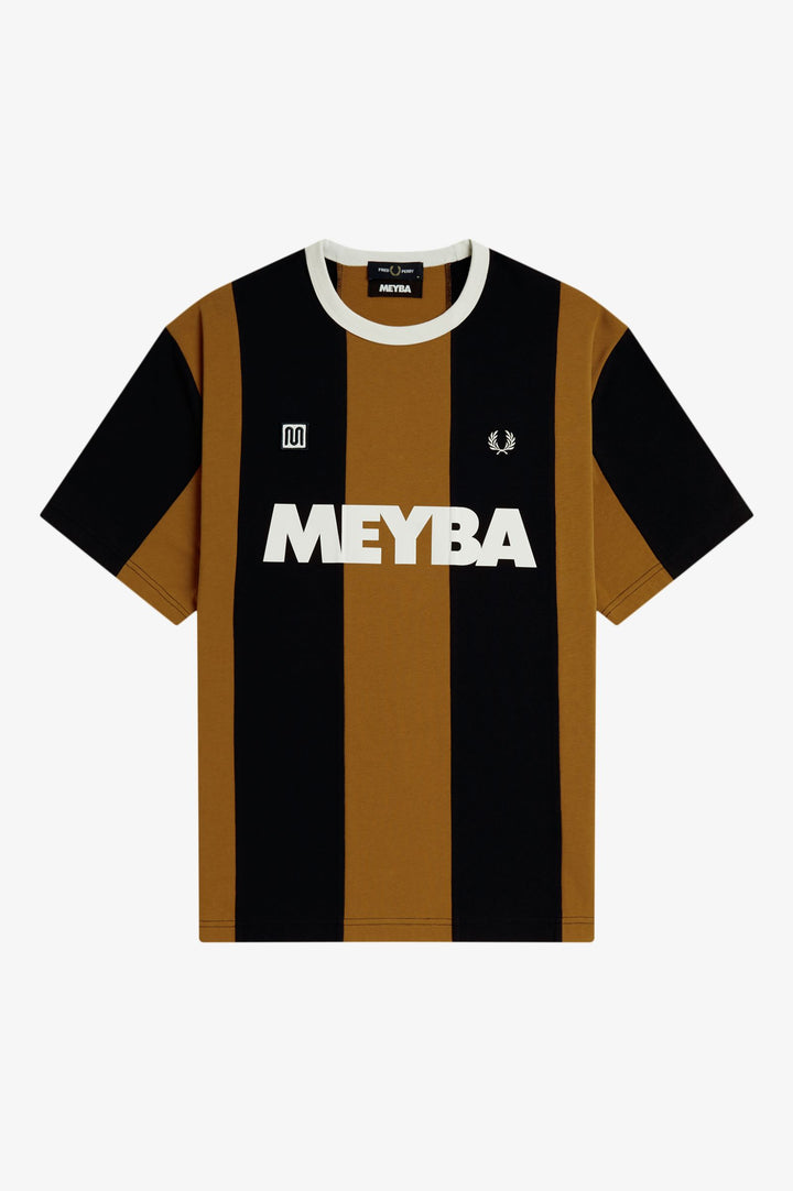 T-shirt Fred Perry x Meyba Striped Ringer – Dark Caramel