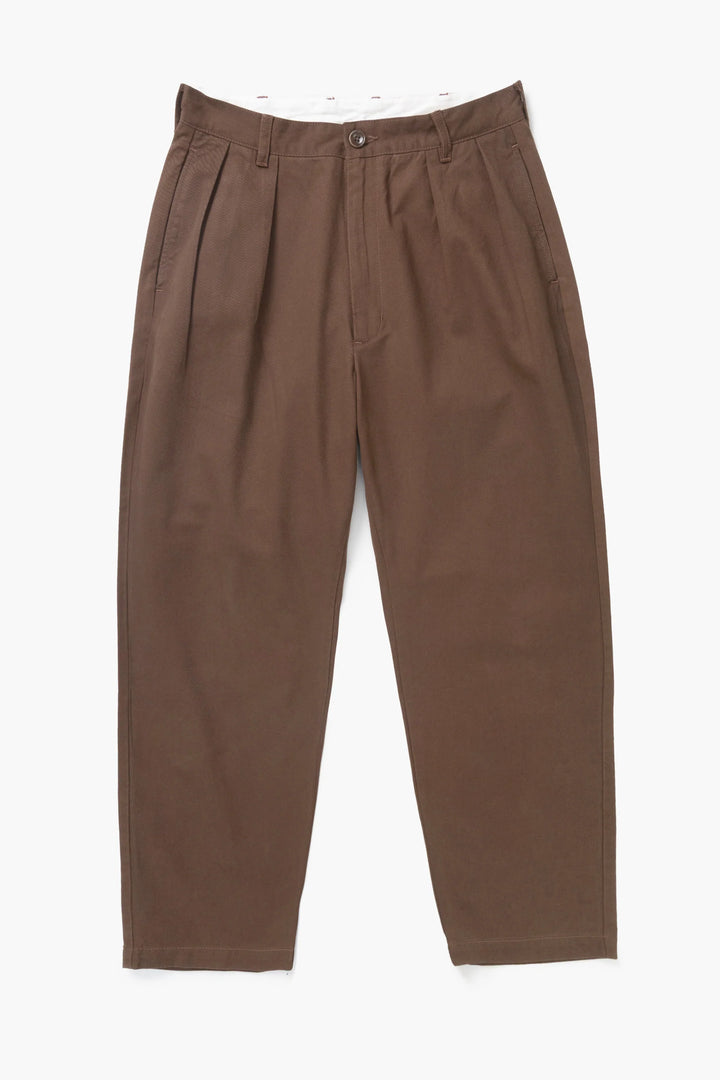 Twill part timer pants / brown