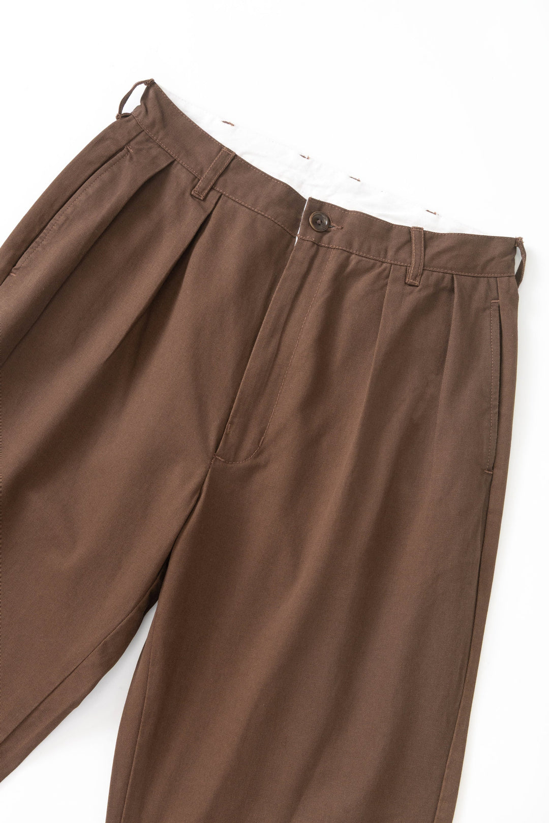 Twill part timer pants / brown