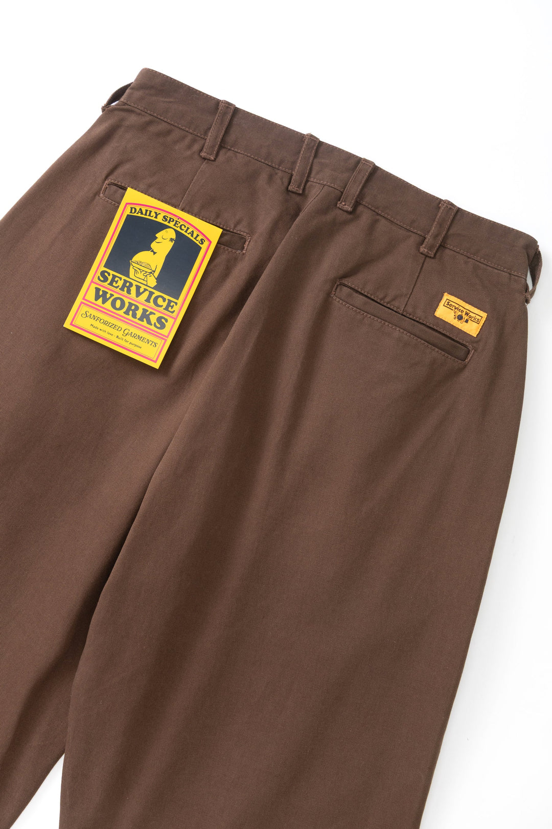 Twill part timer pants / brown