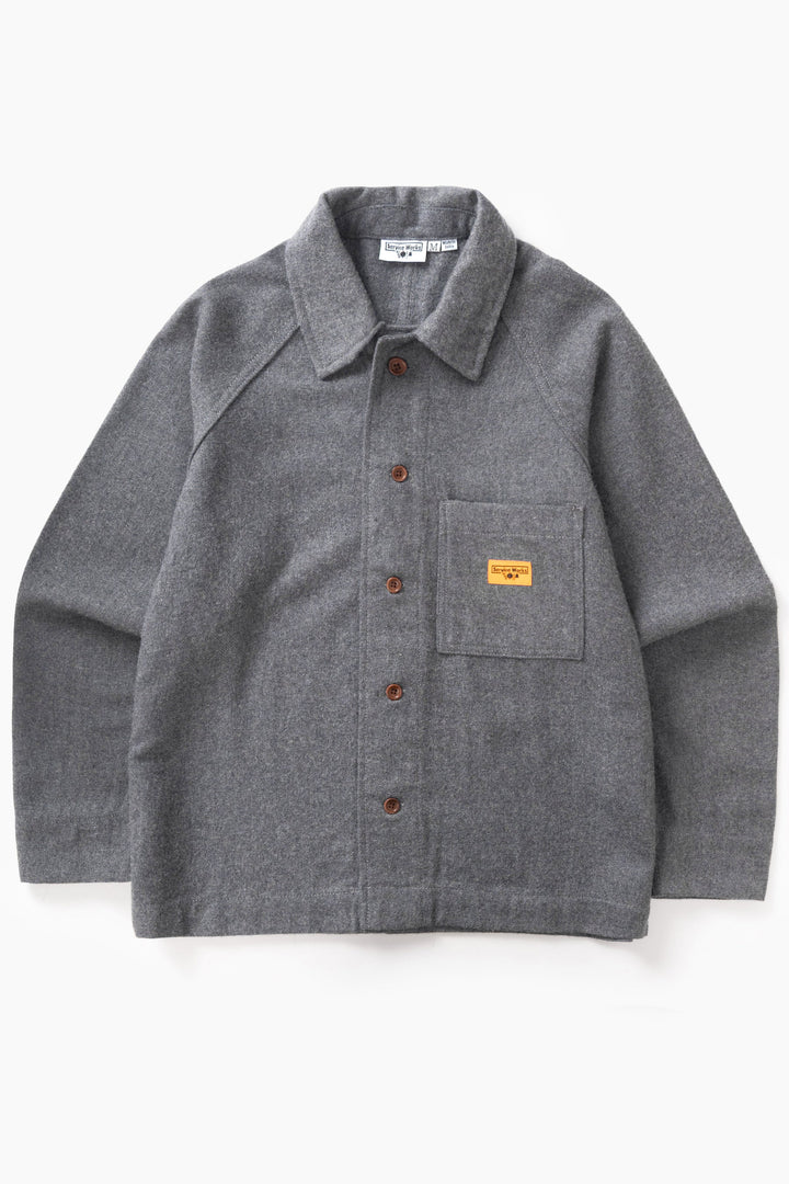 Flannel foh overshirt / charchoal