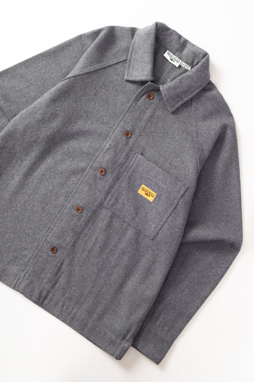 Flannel foh overshirt / charchoal