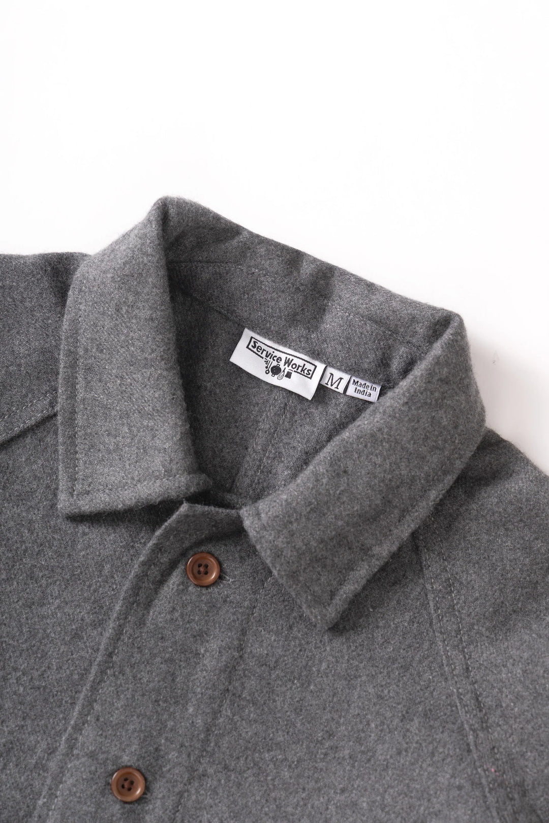Flannel foh overshirt / charchoal