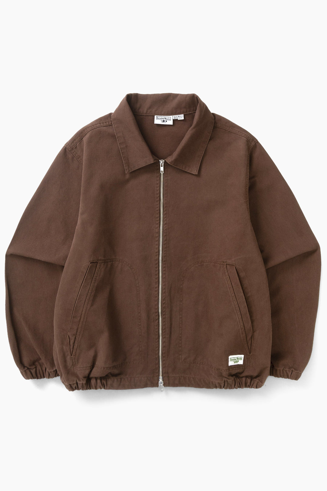 Twill work jacket / Brown