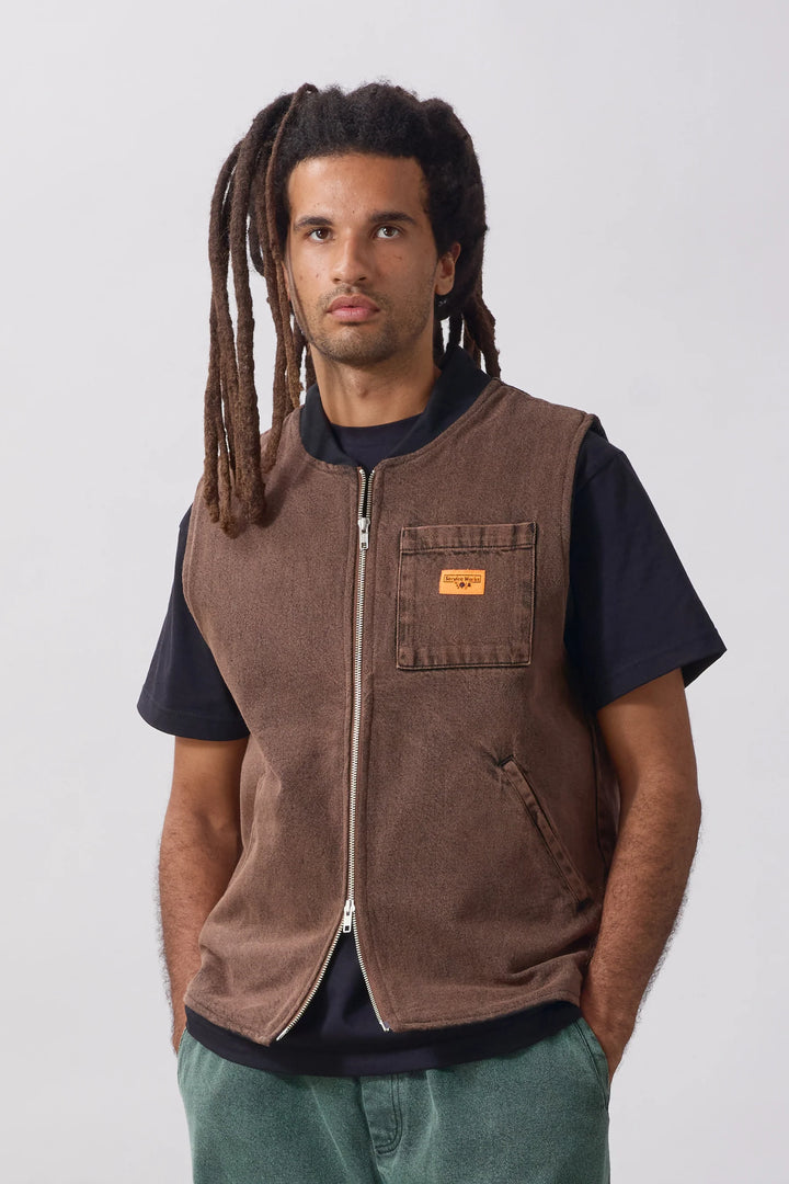 OD work vest / umber