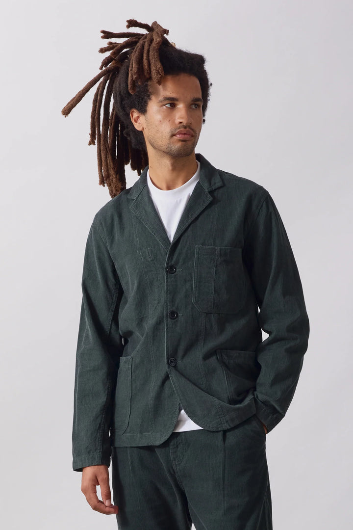 Fine cord server suit jacket / jewel