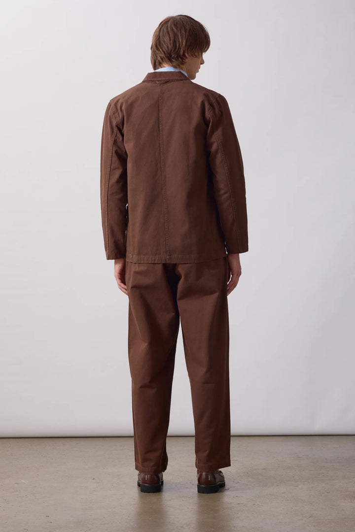 Twill part timer pants / brown