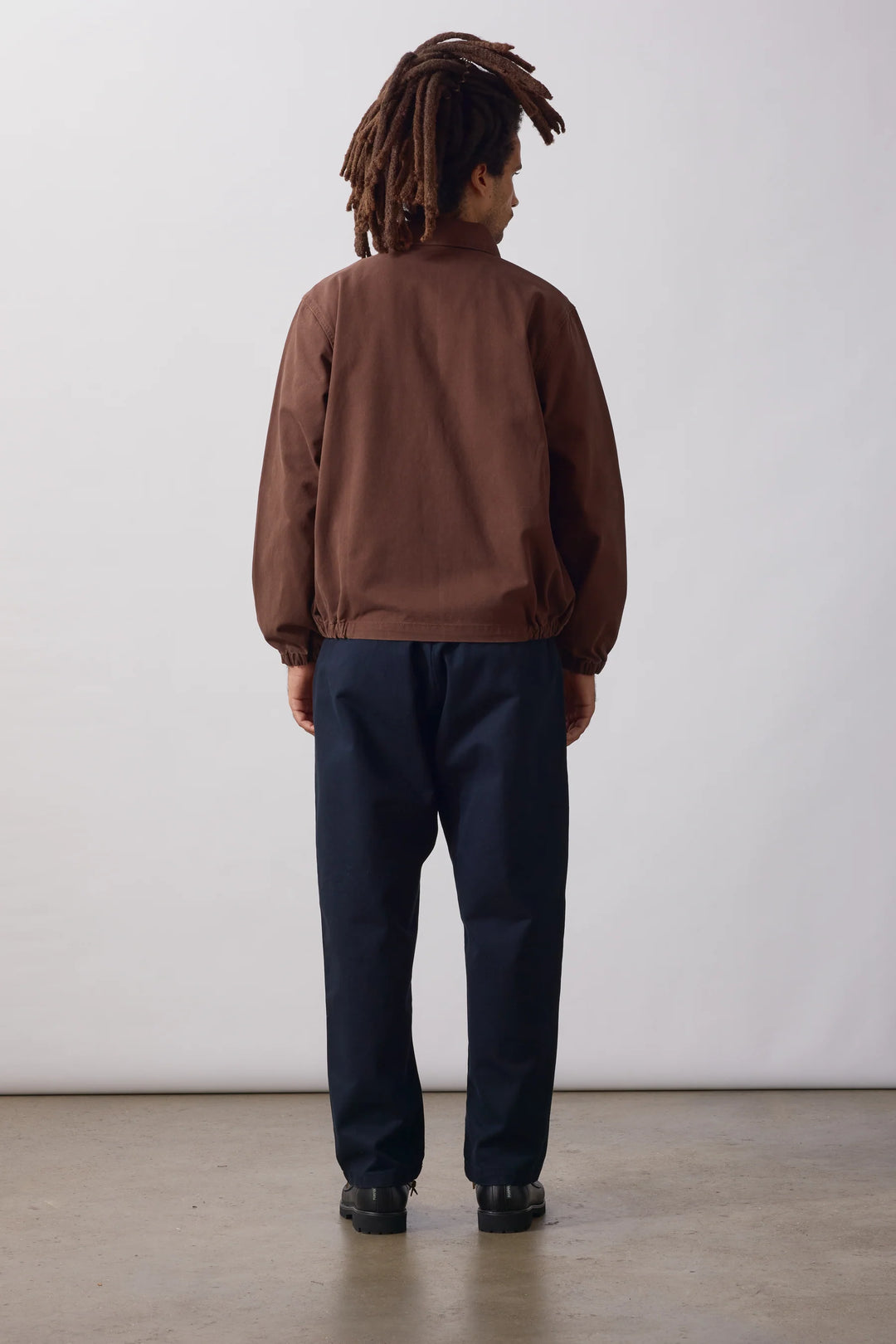 Twill work jacket / Brown