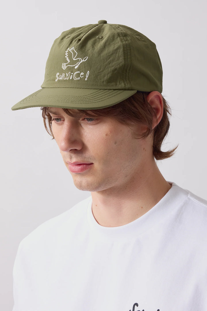 Nylon dove cap / olive