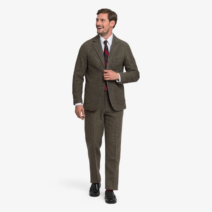 Neddick herringbone / warm grey