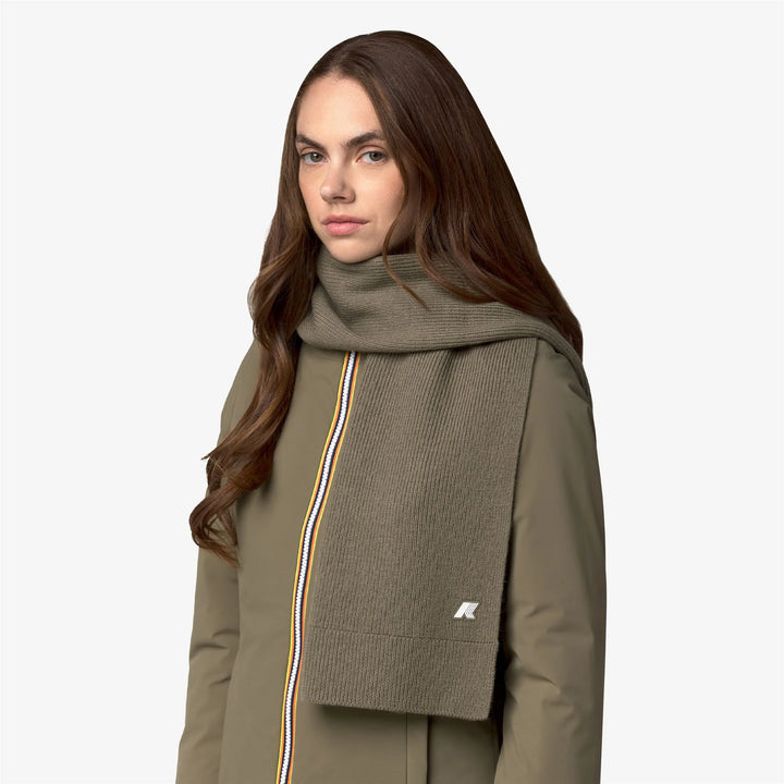 Etienne cardigan stitch wool / green army