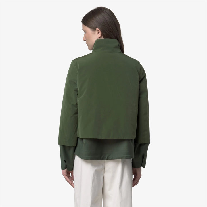 Ella Wool nylon mix-green blackish combo