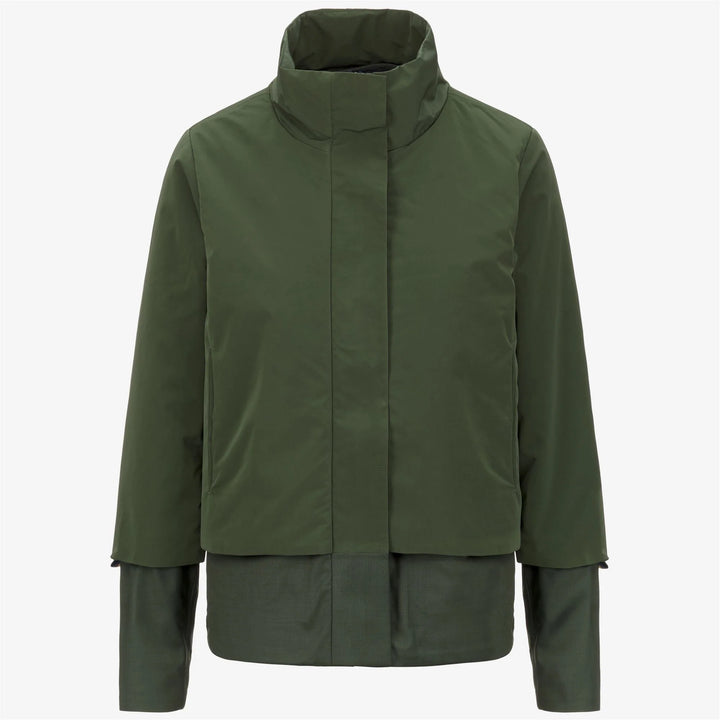 Ella Wool nylon mix-green blackish combo
