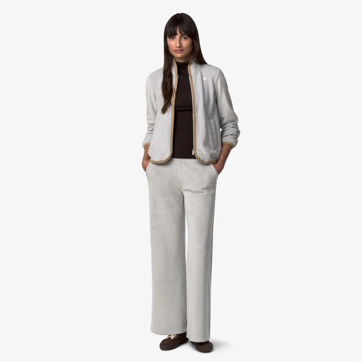 Tuda velour polar/ grey ash - beige khaki