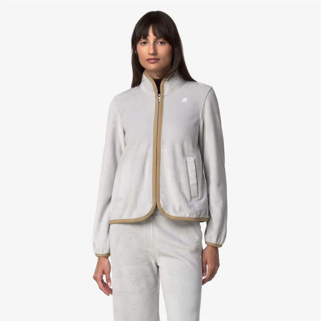 Tuda velour polar/ grey ash - beige khaki