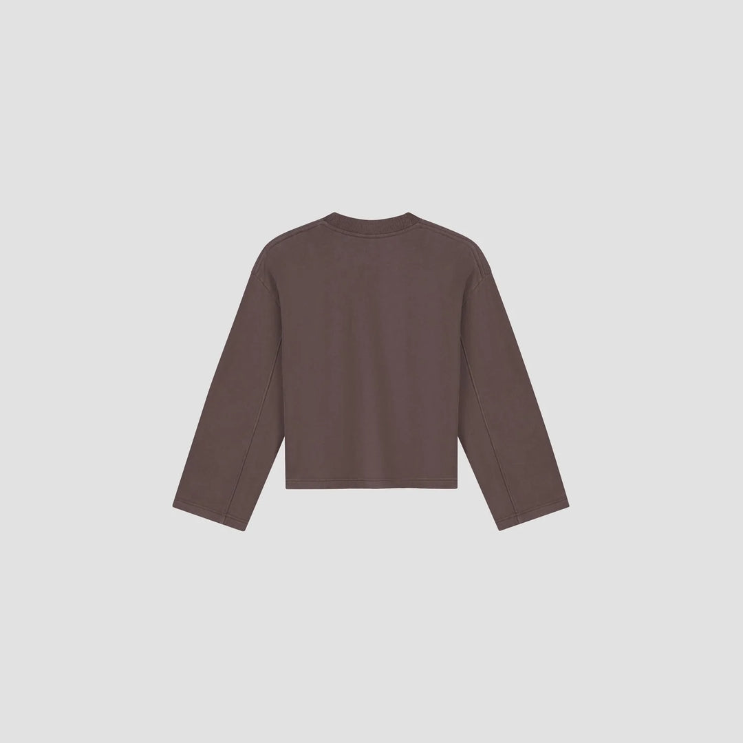 Sudadera Retro Logo de cuello redondo - Chocolate