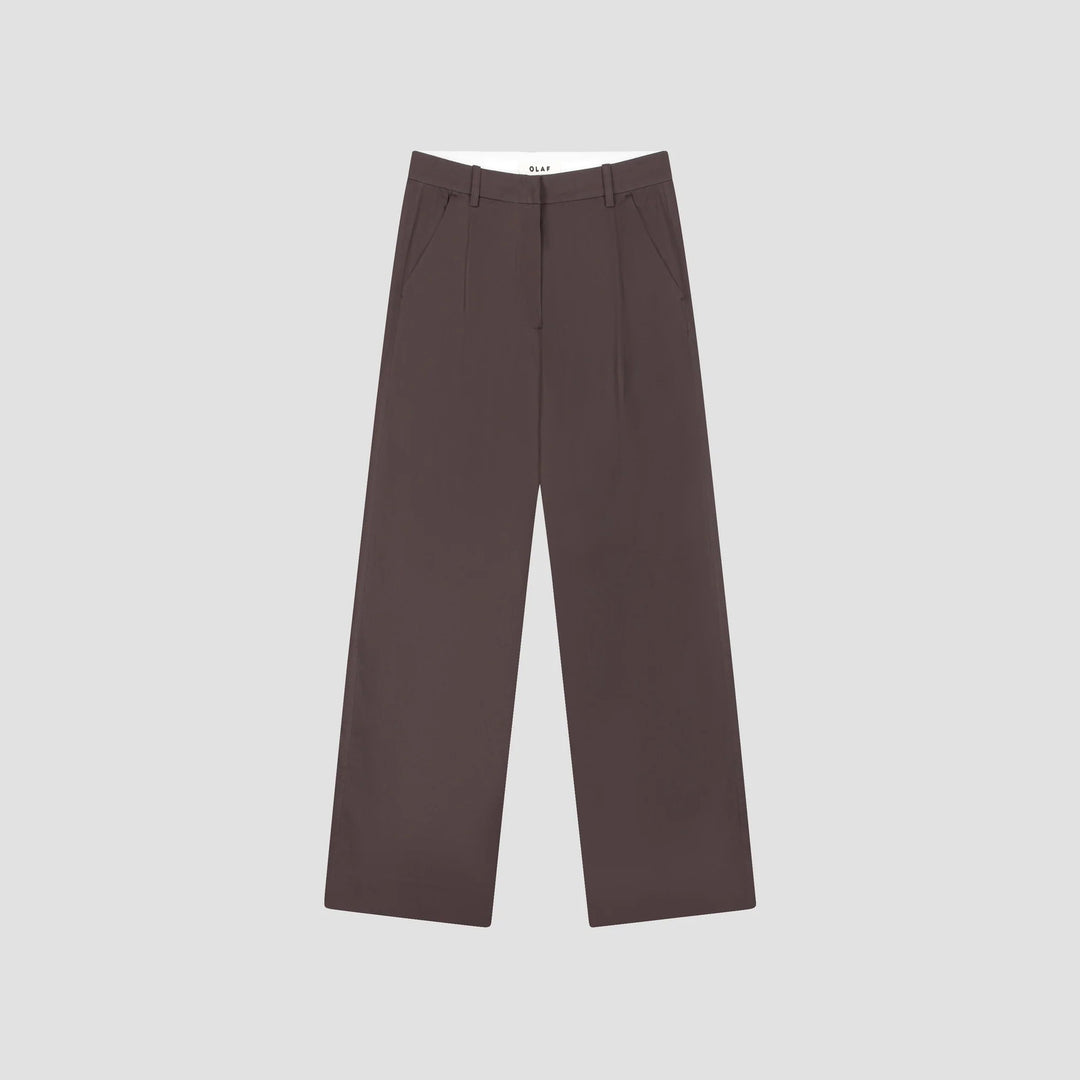 Tailored Trousers - Chocolate Plum