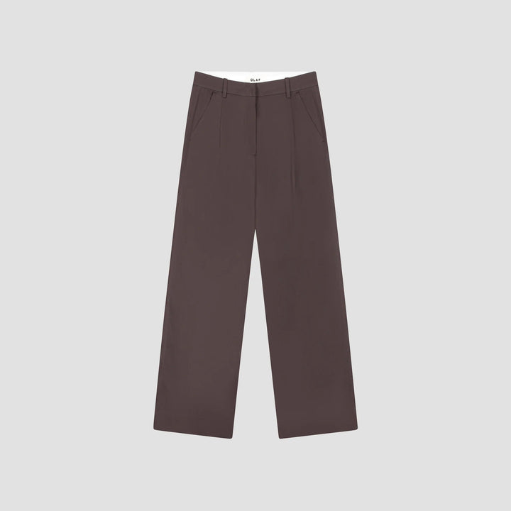Tailored Trousers - Chocolate Plum