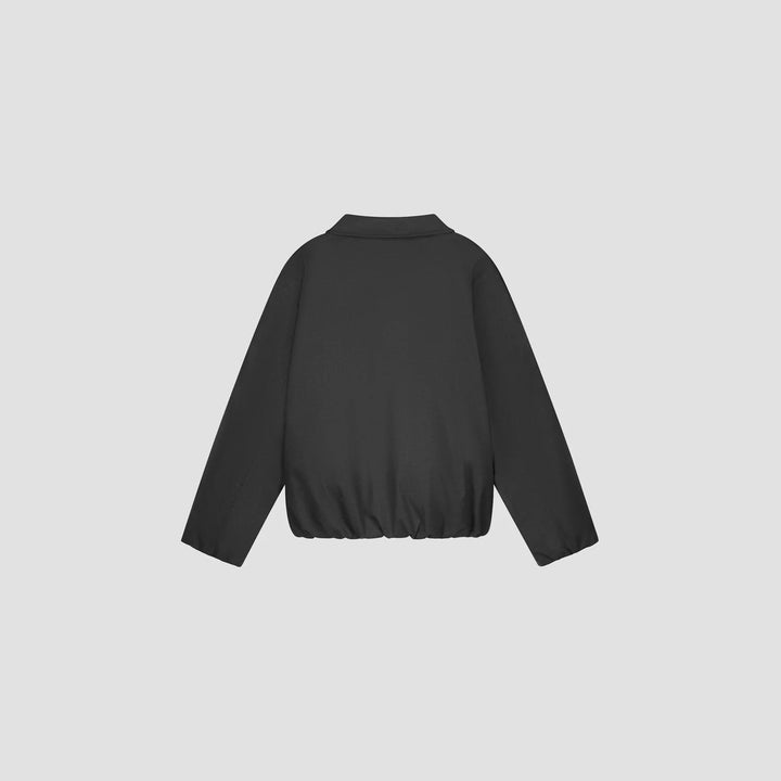 Peached padded jacket / charcoal