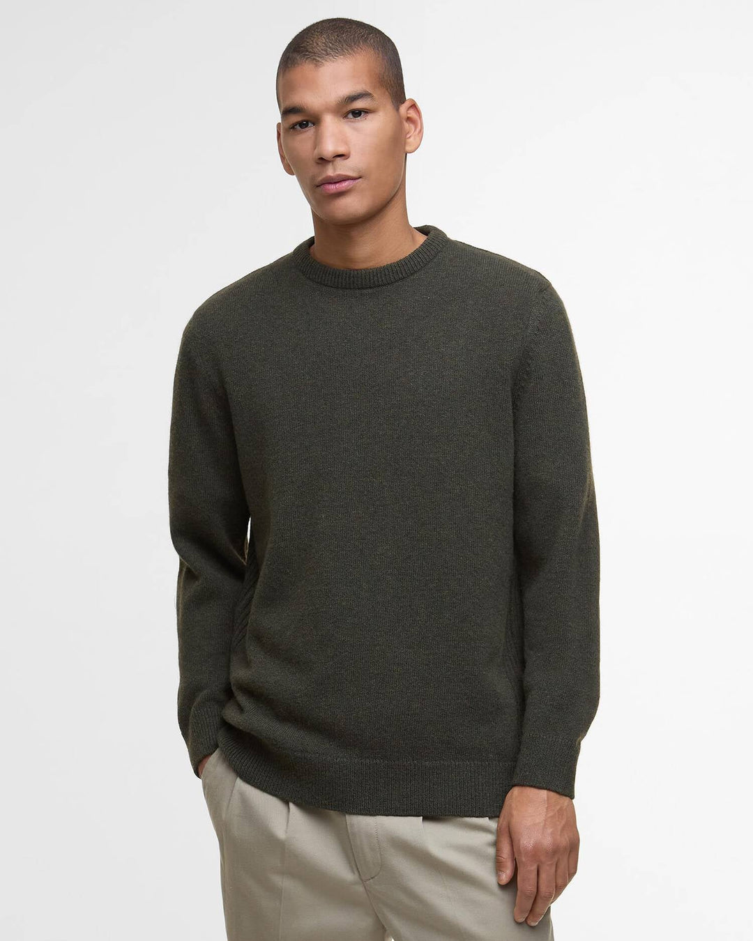 Barbour holden crew neck sweatshirt - olive marl