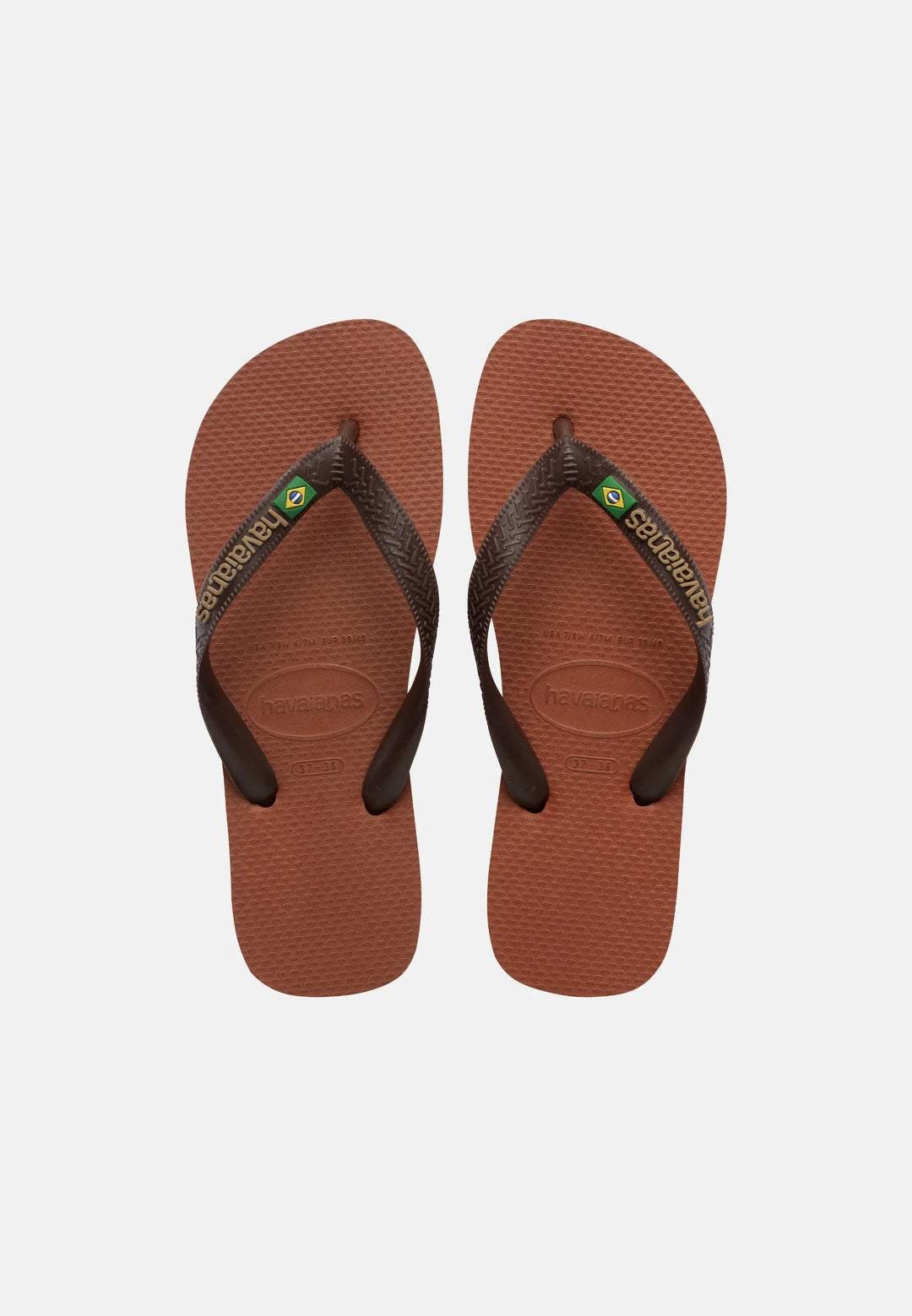 H Brazil Logo - Rust/Coffee