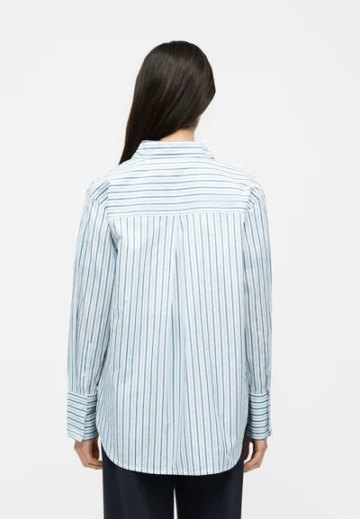 Barbour Polly striped shirt - chambray stripe