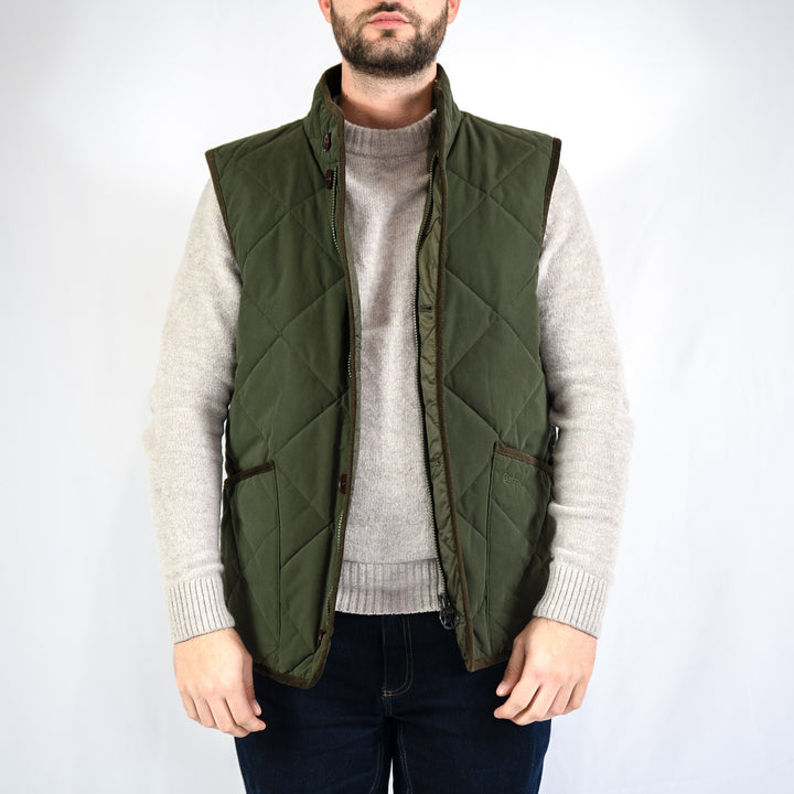 Edale quilted gilet - olive