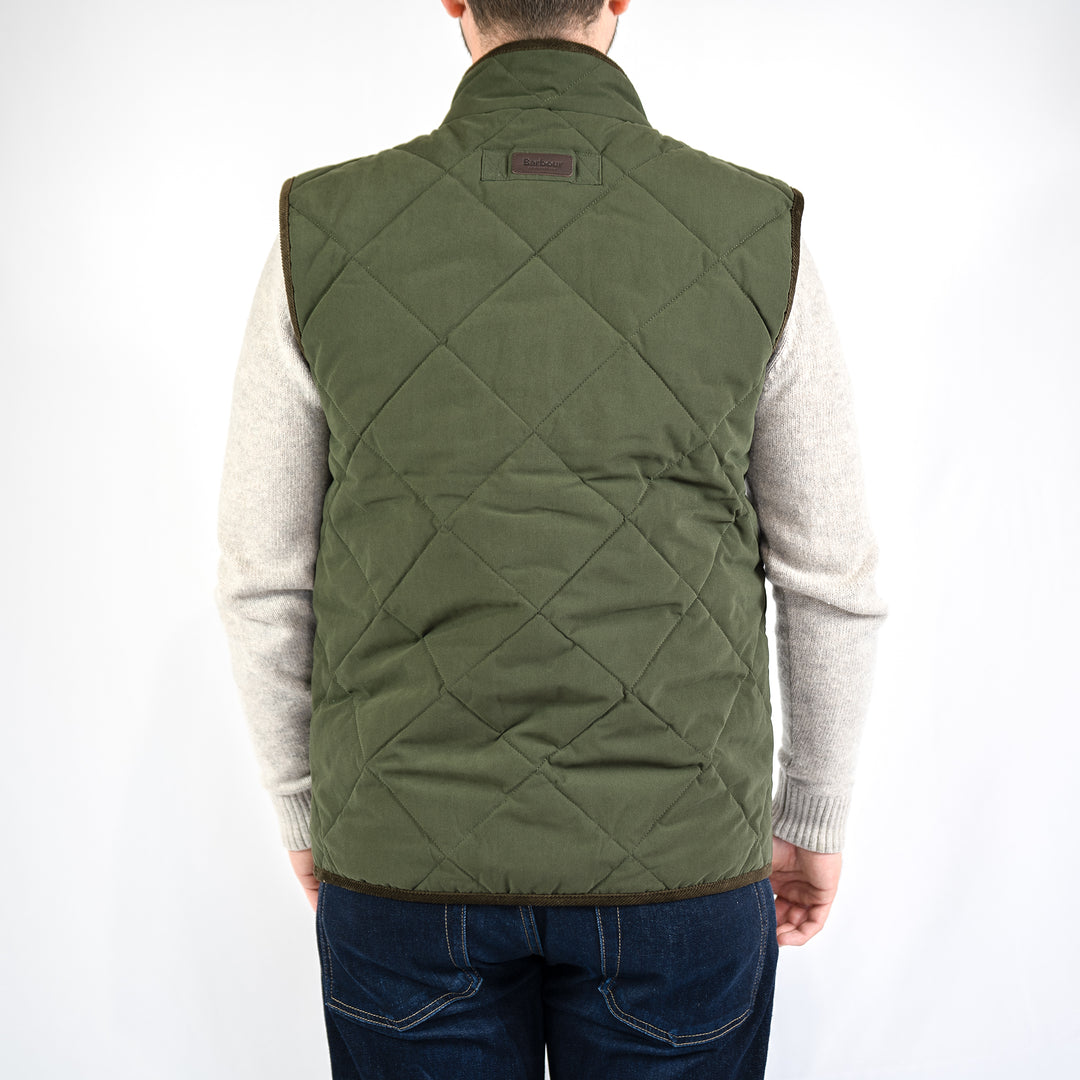 Edale quilted gilet - olive
