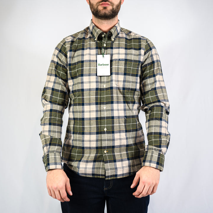 Fortrose tailored tartan shirt - Forest mist