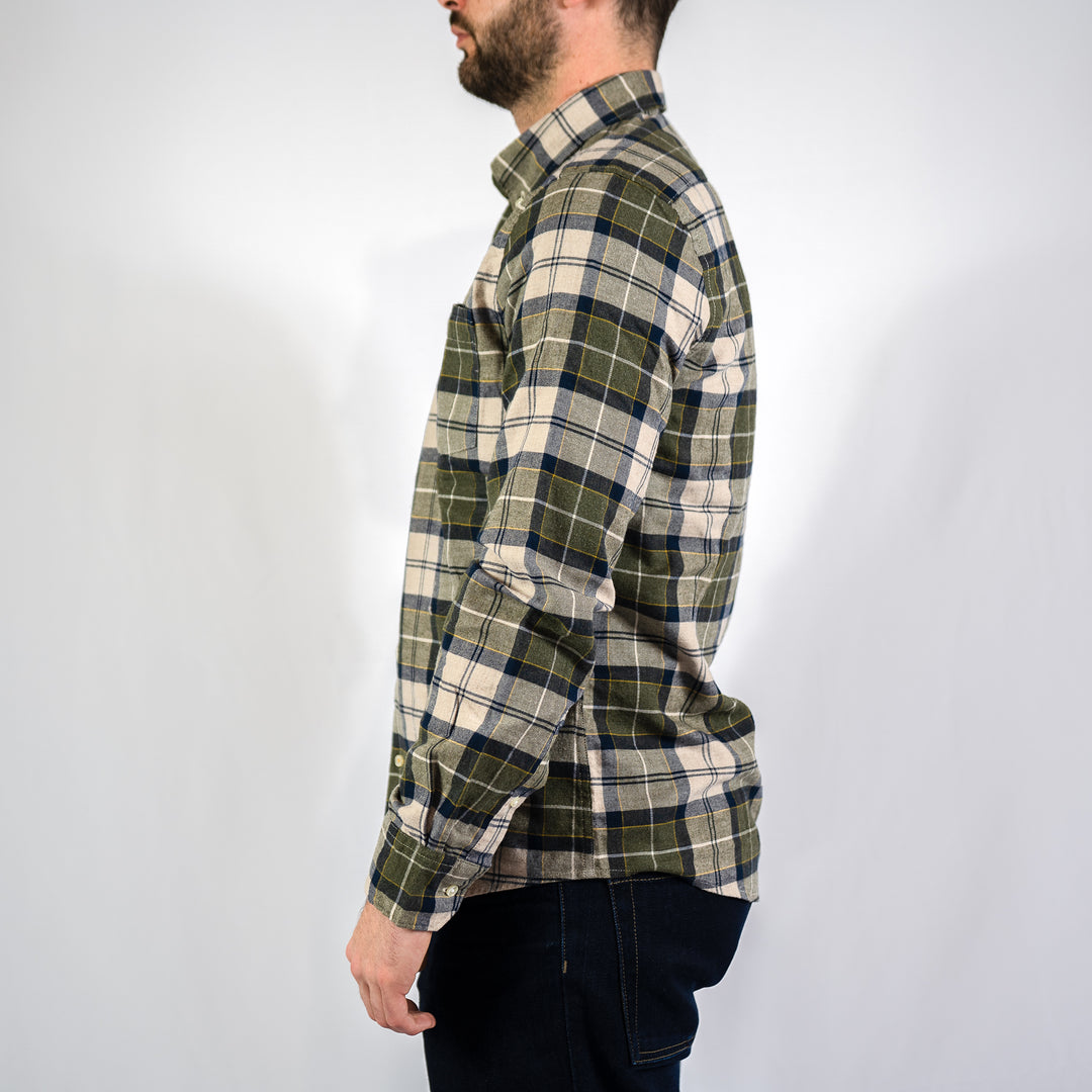Fortrose tailored tartan shirt - Forest mist