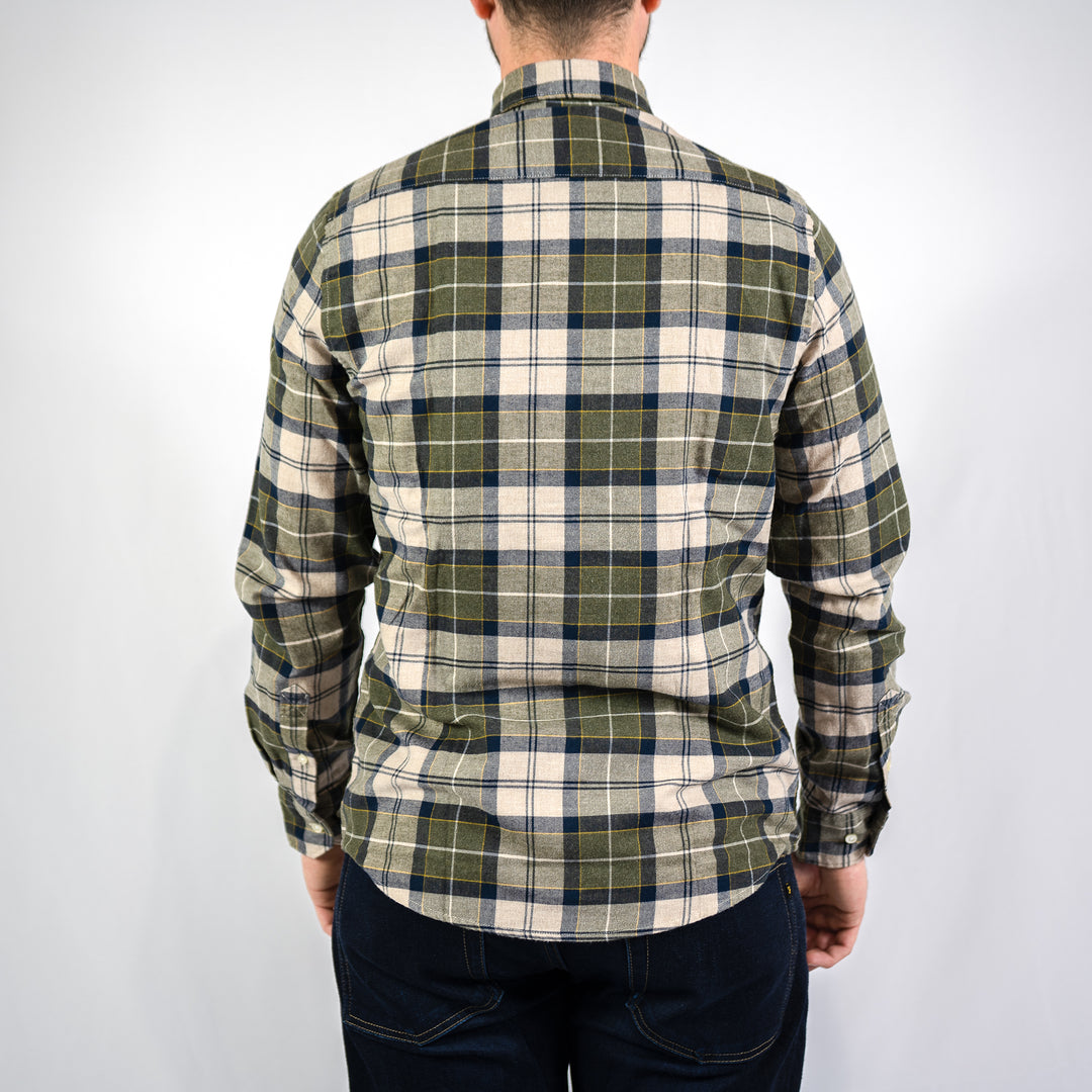 Fortrose tailored tartan shirt - Forest mist