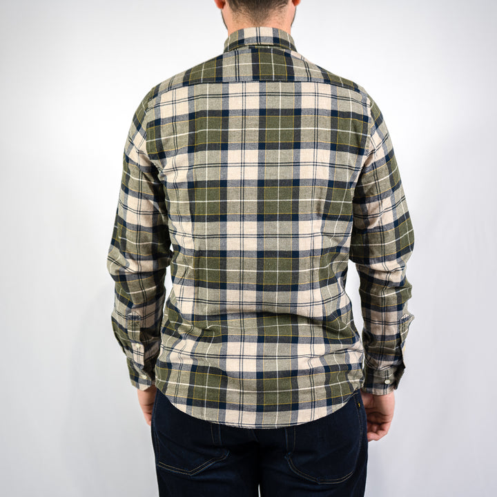 Fortrose tailored tartan shirt - Forest mist