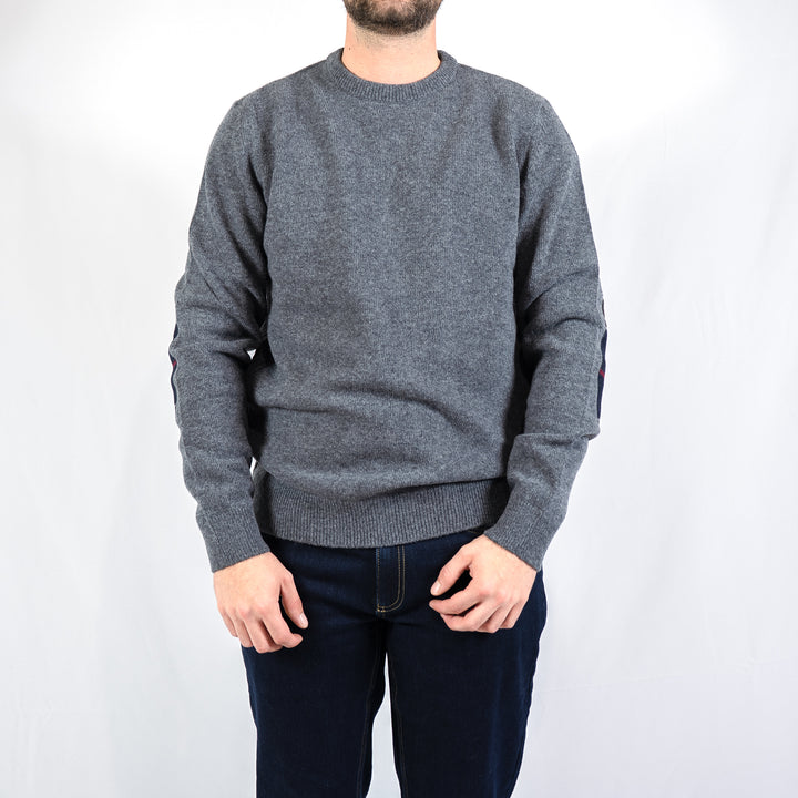 Holden crew neck sweater - mid grey marl