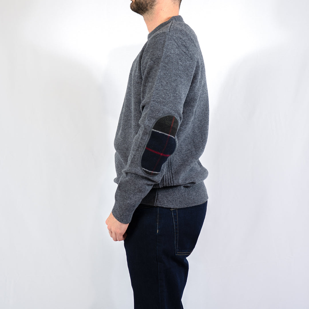Holden crew neck sweater - mid grey marl