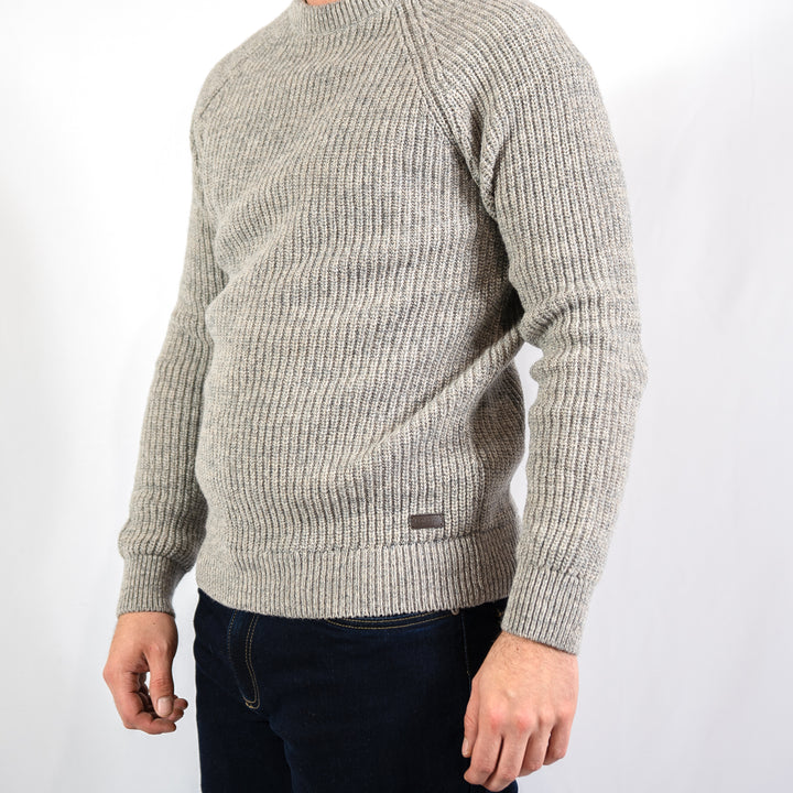 Horseford crew neck jumper - stone