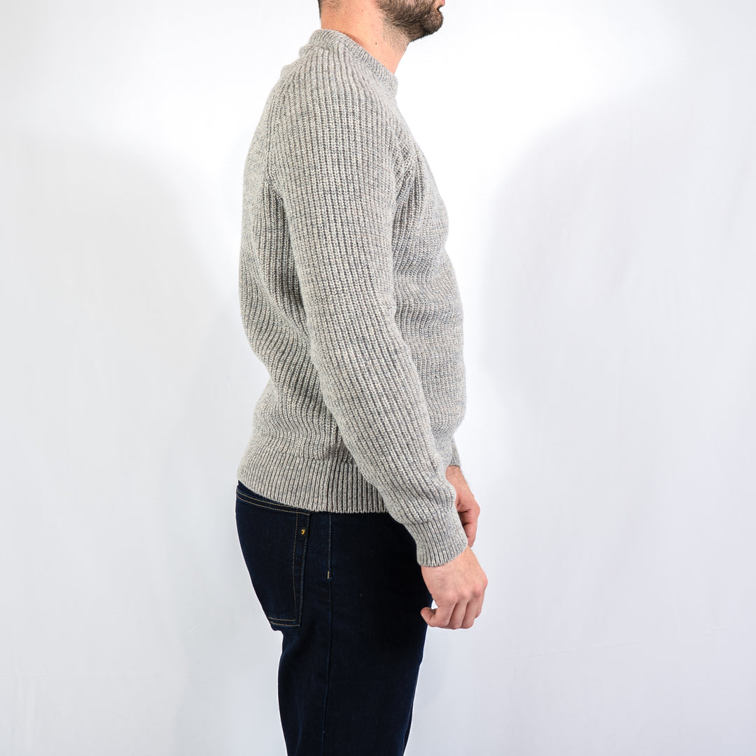 Horseford crew neck jumper - stone