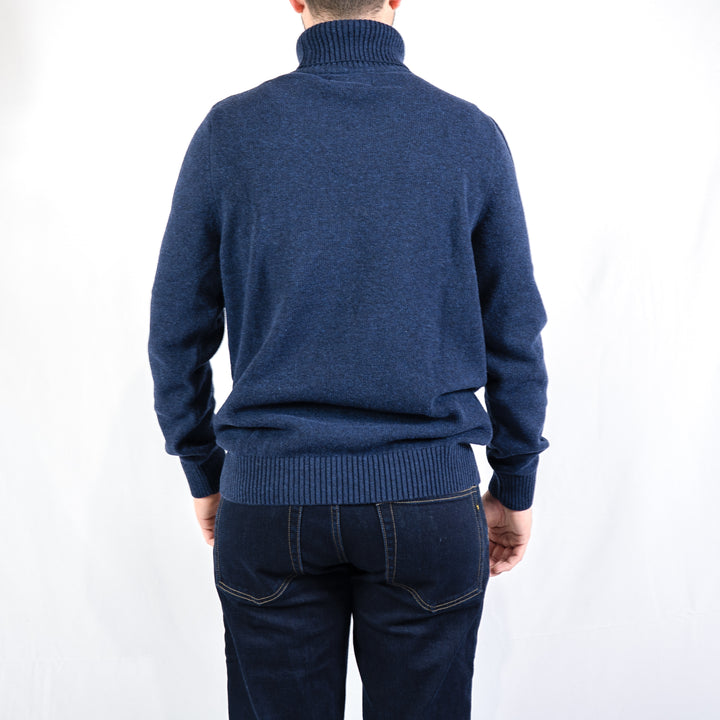 Kelp roll neck jumper - navy