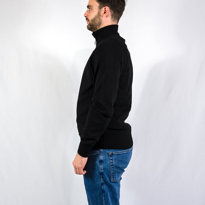 Cadras wool cashmere - black pure