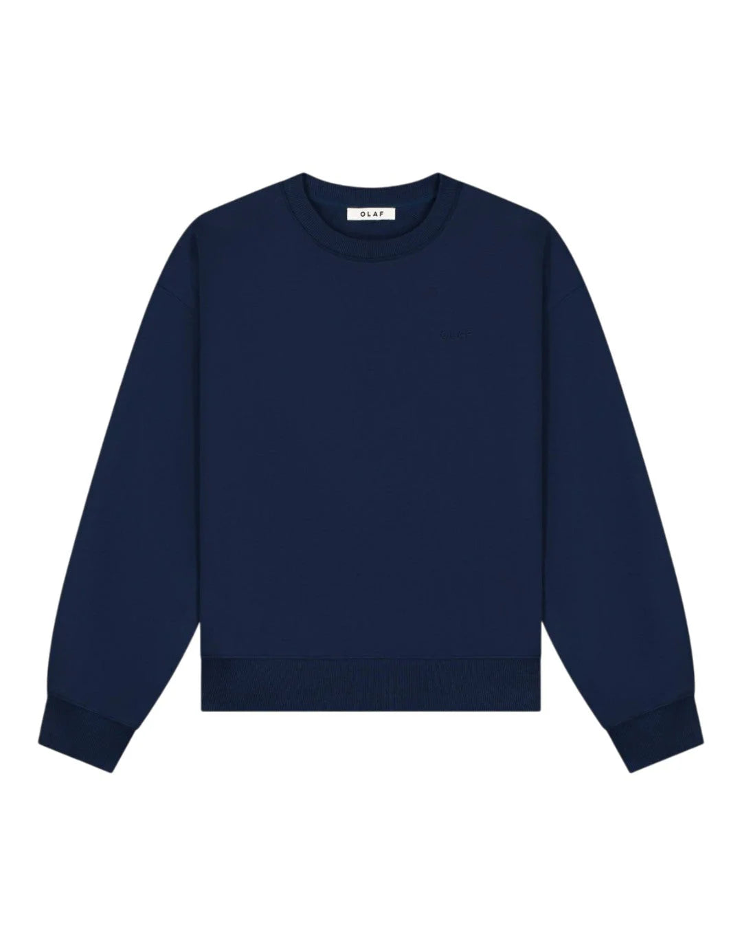 Dotted Monogram Crewneck - navy