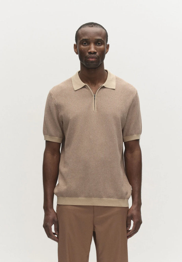 Oswald Retro SS Knit - Walnut